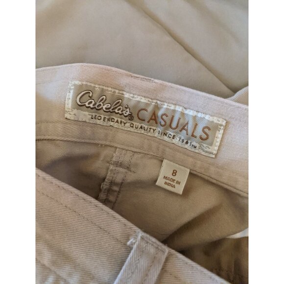 Cabelas Casuals Tan Khaki Skirt 8 Modest Womens - Picture 3 of 5